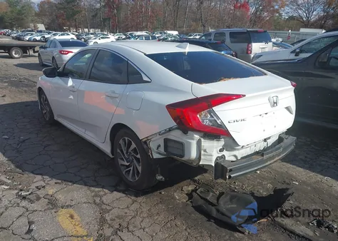 2018 Honda Civic Ex from USA, damaged, VIN 2HGFC2F76JH539819